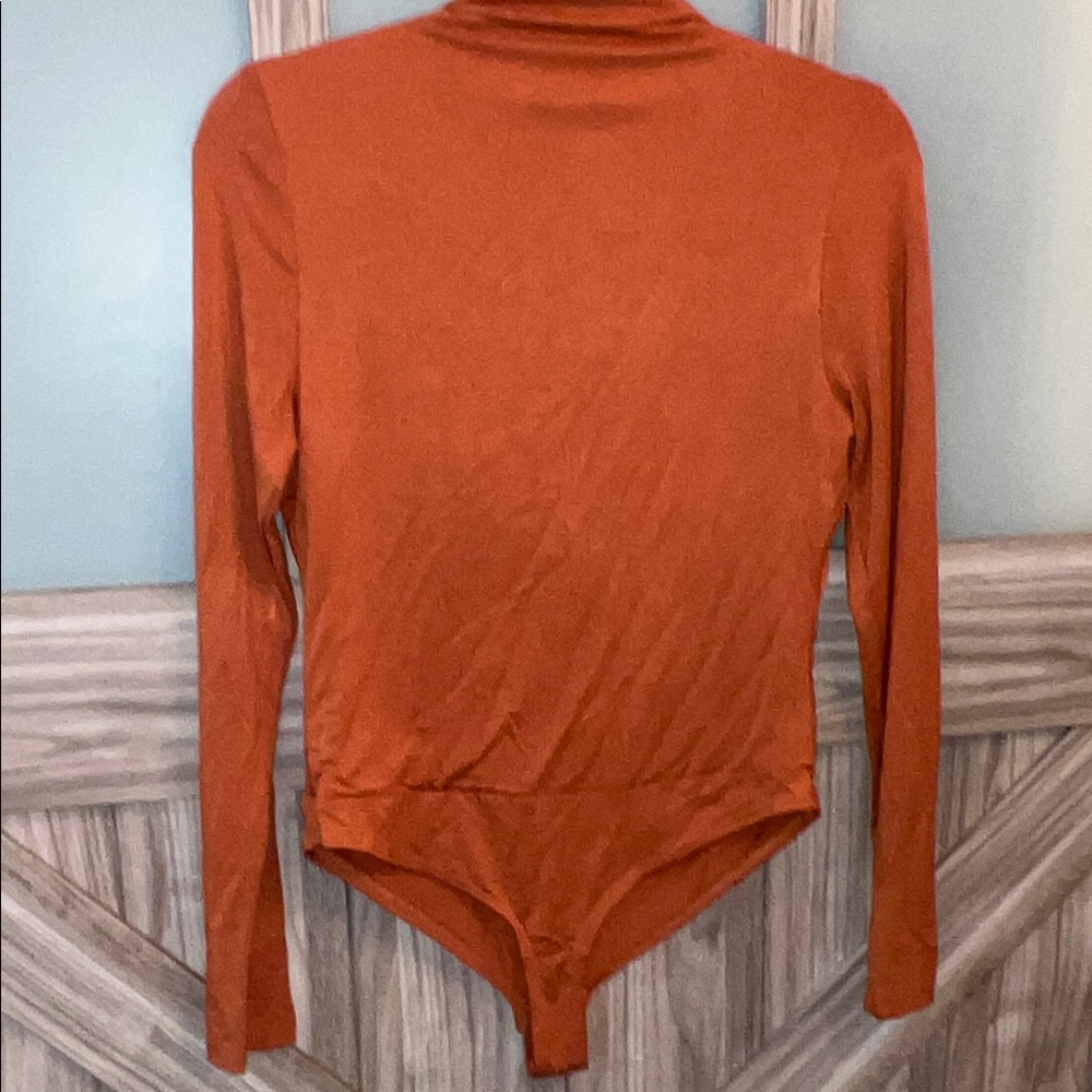 Final Touch Terracotta Long Sleeve Bodysuit - Picture 3 of 3